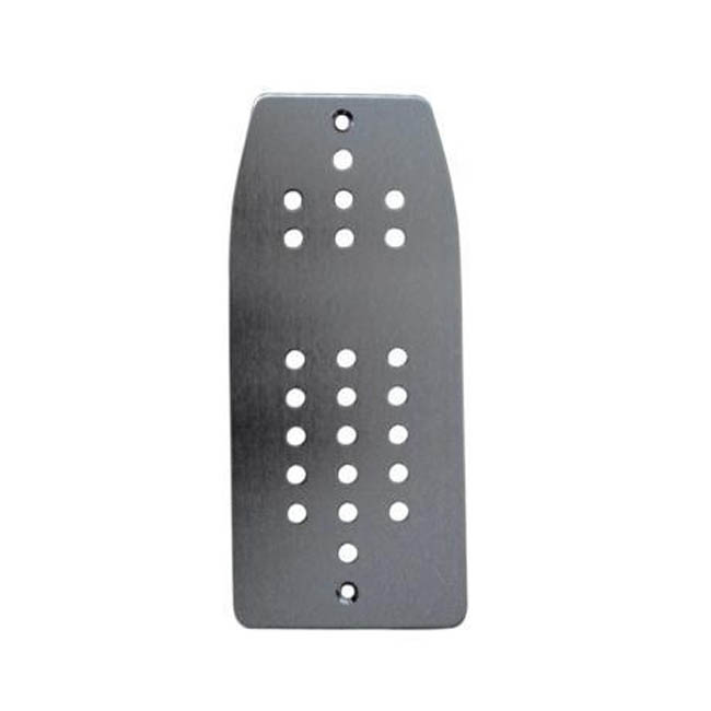 Footrest Αλουμινίου Universal Ασημί 19.5x9cm 1Τμχ