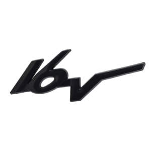 Αυτοκόλλητο Σήμα Μαύρο "16V" 10.5×4.5cm 1Τμχ