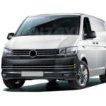 VW T6 TRANSPORTER VAN 2015+ ΔΙΑΚΟΣΜΗΤΙΚΕΣ ΓΡΙΛΙΕΣ ΜΑΣΚΑΣ ΕΜΠΡΟΣ ΧΡΩΜΙΟΥ 4ΤΕΜ.