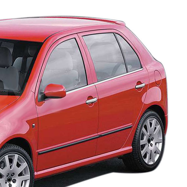 SKODA FABIA 5D 00-07 TRIM ΜΑΡΚΕ ΠΑΡΑΘΥΡΩΝ ΑΥΤΟΚΟΛΛΗΤΑ ΧΡΩΜΙΟΥ 4ΤΕΜ.