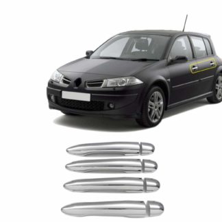 RENAULT MEGANE HB 5D /SEDAN /SW 04-10 ΧΕΡΟΥΛΙΑ ΠΟΡΤΑΣ ΧΡΩΜΙΟ ΜΕΤΑΛΛΙΚΑ 4ΠΟΡΤΕΣ 4ΤΕΜ