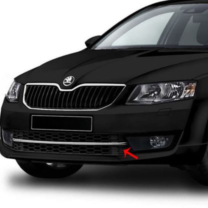 SKODA OCTAVIA 3 A7 4D/SW 2013+ ΤΡΙΜ ΜΑΡΚΕ ΠΡΟΦΥΛΑΚΤΗΡΑ ΧΡΩΜΙΟ ΜΕΤΑΛΛΙΚΟ