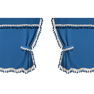 ΣΕΤ ΚΟΥΡΤΙΝΑΚΙΑ ΚΑΜΠΙΝΑΣ ΦΟΡΤΗΓΟΥ OSCURA ΜΠΛΕ - 2 ΤΕΜ