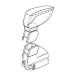 Βάση αντάπτορας τεμπέλη για OPEL MERIVA 05/03>04/10 -  Lampa - 1 τεμ.