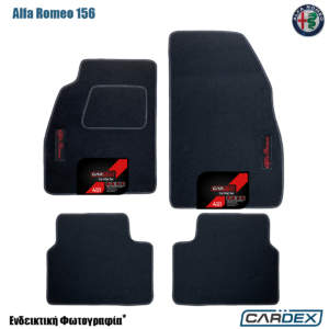 Πατάκια Αυτοκινήτου Alfa Romeo 156 Μαρκέ μοκέτα Eco-Line 4τμχ της Cardex