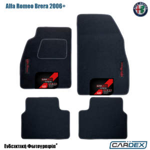 Πατάκια Αυτοκινήτου Alfa Romeo Brera 2006+ Μαρκέ μοκέτα Eco-Line 4τμχ της Cardex