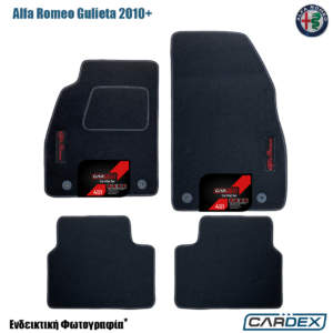 Πατάκια Αυτοκινήτου Alfa Romeo Gulieta 2010+ Μαρκέ μοκέτα Eco-Line 4τμχ της Cardex