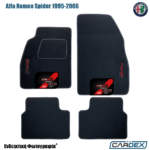 Πατάκια Αυτοκινήτου Alfa Romeo Spider 1995-2006 Μαρκέ μοκέτα Eco-Line 4τμχ της Cardex