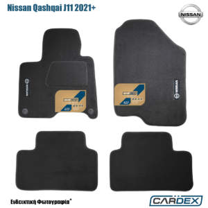 Πατάκια Αυτοκινήτου Nissan Qashqai J11 2013+ Μαρκέ μοκέτα Velourtec™ 4τμχ της Cardex