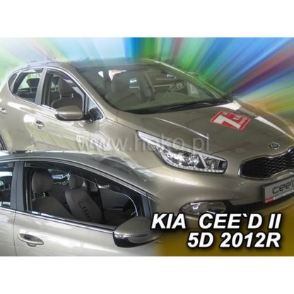 KIA CEED II 5D 05/2012-2018 ΖΕΥΓΑΡΙ ΑΝΕΜΟΘΡΑΥΣΤΕΣ ΑΠΟ ΕΥΚΑΜΠΤΟ ΦΙΜΕ ΠΛΑΣΤΙΚΟ HEKO - 2 ΤΕΜ.