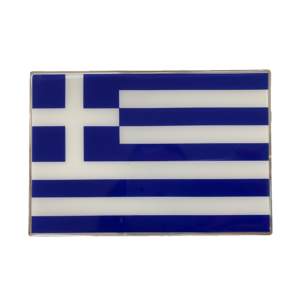 GREECE ΑΥΤΟΚΟΛΛΗΤΗ ΕΛΛΗΝΙΚΗ ΣΗΜΑΙΑ 13,8 X 9,4 cm ΜΠΛΕ/ΛΕΥΚΟ/ΧΡΩΜΙΟ ΜΕ ΕΠΙΚΑΛΥΨΗ ΕΠΟΞΕΙΔΙΚΗΣ ΡΥΤΙΝΗΣ (ΥΓΡΟ ΓΥΑΛΙ) – 1 ΤΕΜ.