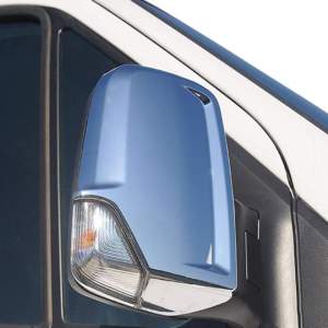 ΚΑΠΑΚΙΑ ΚΑΘΡΕΠΤΩΝ ΓΙΑ MERCEDES SPRINTER VAN W906 2006+ / VW CRAFTER VAN 2006-2017 ΠΛΑΣΤΙΚΑ ΧΡΩΜΙΟΥ OMTEC – 2 ΤΕΜ.