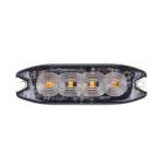 ΣΤΡΟΜΠΟ 12/24V 10x3x0,9cm ΠΟΡΤΟΚΑΛΙ 4LED 12W (4x3W) R65 R10 IP68 AMiO - 1 ΤΕΜ.