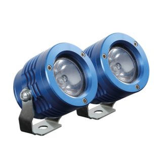 ΠΡΟΒΟΛΕΙΣ ΣΤΡΟΓΓΥΛΟΙ ΜΕ ΒΑΣΗ O-LUX 1LED SMD 6000K 1800LM 12V 18W ΚΑΡΦΙ 36Δχ68Υχ55Β mm ΜΠΛΕ 2 ΤΕΜ