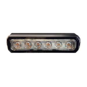 ΣΤΡΟΜΠΟ 12/24V 11×2,5×1,7cm ΠΟΡΤΟΚΑΛΙ 6LED 18W (6x3W) R65 R10 AMiO – 1 ΤΕΜ.