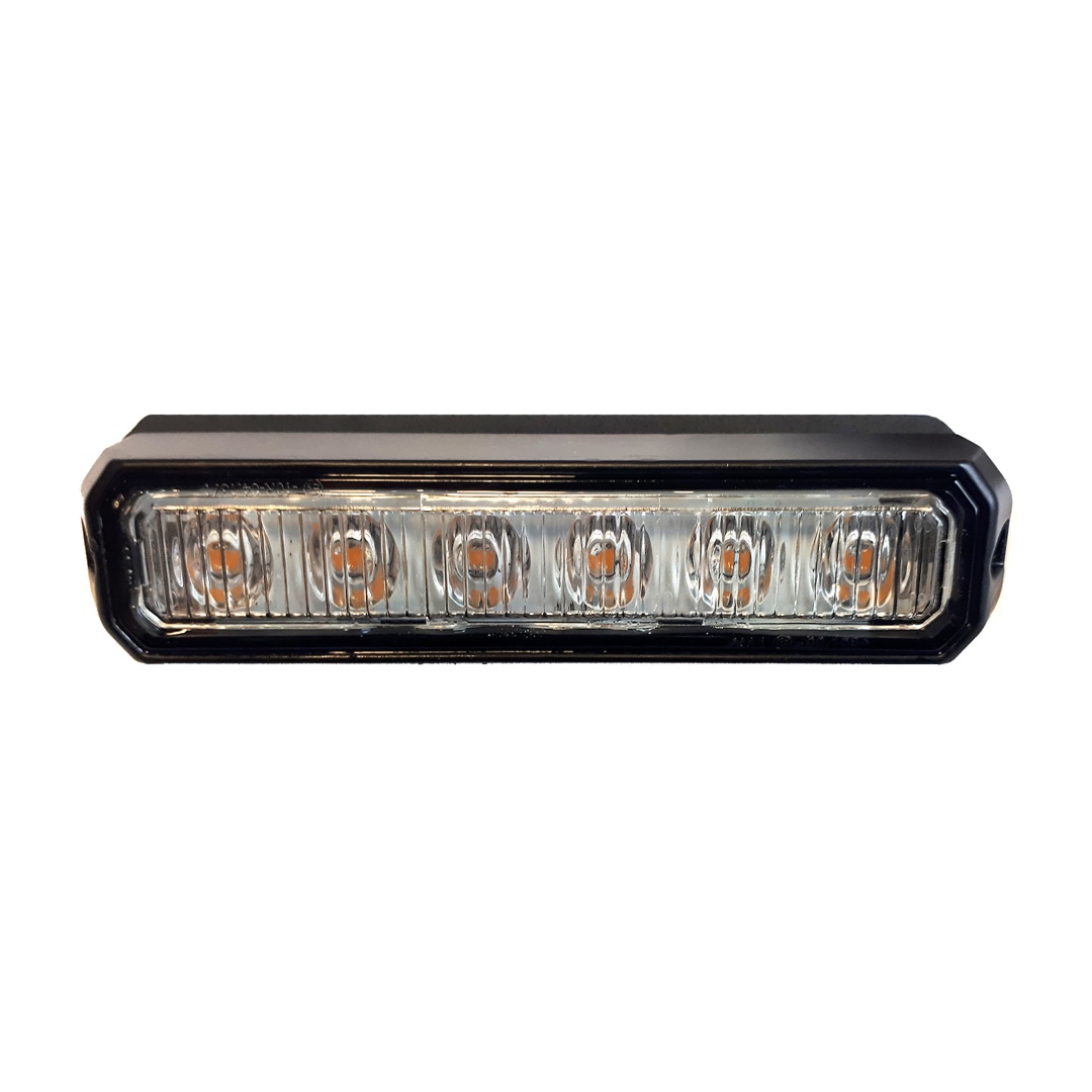 ΣΤΡΟΜΠΟ 12/24V 11x2,5x1,7cm ΠΟΡΤΟΚΑΛΙ 6LED 18W (6x3W) R65 R10 AMiO - 1 ΤΕΜ.