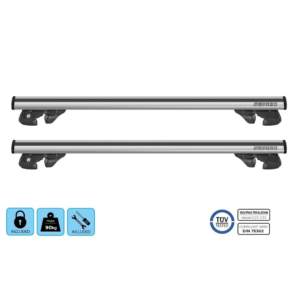 ΜΠΑΡΕΣ ΟΡΟΦΗΣ ΑΛΟΥΜΙΝΙΟΥ JACKSON XL SILVER 135 cm ΣΕ ΑΣΗΜΙ ΧΡΩΜΑ ΓΙΑ ΟΡΟΦΗ ΜΕ RAISED RAILS MENABO – 2 ΤΕΜ.