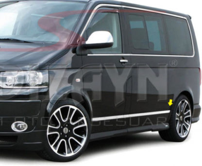 VW T6 TRANSPORTER 2015+ (ΜΑΚΡΙ ΣΑΣΙ) ΔΙΑΚΟΣΜΗΤΙΚΗ ΦΑΣΑ ΠΟΡΤΑΣ ΧΡΩΜΙΟ ΜΕΤΑΛΛΙΚΗ 7ΤΕΜ.