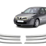 ΔΙΑΚΟΣΜΗΤΙΚΕΣ ΓΡΙΛΙΕΣ ΜΑΣΚΑΣ ΕΜΠΡΟΣ ΧΡΩΜΙΟΥ 6ΤΕΜ ΓΙΑ RENAULT MEGANE HB 5D/SD/SW 2004-2005