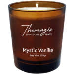 Αρωματικό Κερί Σόγιας Με Ξύλινο Καπάκι Themagio Mystic Vanilla 200gr 1 Τεμάχιο