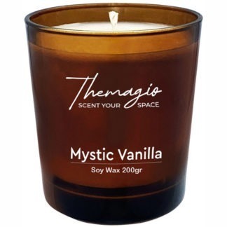 Αρωματικό Κερί Σόγιας Με Ξύλινο Καπάκι Themagio Mystic Vanilla 200gr 1 Τεμάχιο
