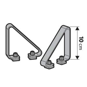 STOP ΠΛΑΙΝΑ ΓΙΑ ΜΠΑΡΕΣ ΑΛΟΥΜΙΝΙΟΥ KARGO-PLUS KP-4 10cm NORDRIVE – 2 ΤΕΜ.