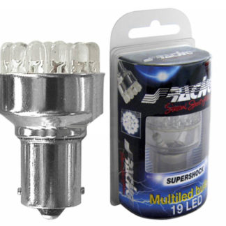 BA15s ΛΑΜΠΑ ΜΕ 19LED ΚΟΚΚΙΝΟ SIMONI RACING - 1 TEM.