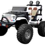 ΗΛΕΚΤΡΟΚΙΝΗΤΟ ΠΑΙΔΙΚΟ ΑΥΤΟΚΙΝΗΤΟ 12V  ΜΕ ΤΗΛΕΚΑΤΕΥΘΥΝΣΗ ΤΥΠΟΥ JEEP POLICE ΔΙΘΕΣΙΟ ΜΑΥΡΟ RACE AXION - 1 TEM.