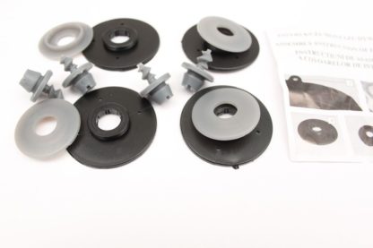 Λαστιχένια πατάκια Rezaw Plast για VW Passat B6 / B7 (2005-2014) / Tiguan (2007-2016) / Jetta (2011+) - τύπου σκαφάκι - γκρι - 4τμχ.