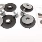 Λαστιχένια πατάκια Rezaw Plast για VW Golf 5 / 6 / VW Jetta / Seat Leon (2004-2012) / VW Scirocco / Skoda Octavia 2 (2004-2013) - τύπου σκαφάκι - γκρι - 4τμχ.