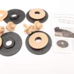 Λαστιχένια πατάκια Rezaw Plast για Hyundai Santa Fe (2007-2012) - τύπου σκαφάκι - μπεζ - 4τμχ.