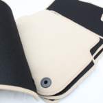 Πατάκια μοκέτα για AUDI A6 C6 (2004-2006) - μπεζ - 4τμχ.