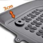 Λαστιχένια πατάκια Rezaw Plast για Nissan Almera II (2000-2006) - τύπου σκαφάκι - 4τμχ.