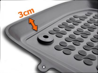 Λαστιχένια πατάκια Rezaw Plast για Tesla Model S (2012+) - τύπου σκαφάκι - 3τμχ.