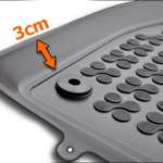 Λαστιχένια πατάκια Rezaw Plast για Citroen DS7 CROSSBACK (2018+) version with a tunnel at the rear floor - τύπου σκαφάκια - 3τμχ.