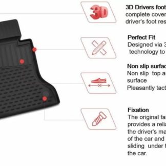 3D Λαστιχένια πατάκια για Citroen Berlingo, Peugeot Partner, Opel Combo E, Toyota Proace City Verso (2018+) - 5 passengers 4τμχ.