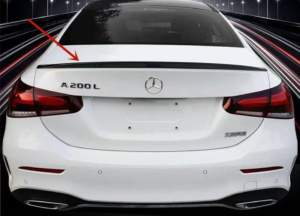 Αεροτομή πορτ μπαγκάζ για Mercedes W177 A-Class (2019+) sedan – μαύρη γυαλιστερή