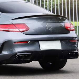 Αεροτομή πορτ μπαγκάζ για Mercedes W205 C-class (2014-2019) coupe – AMG – μαύρη γυαλιστερή