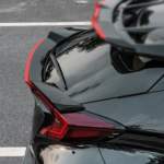 Αεροτομή πορτ μπαγκάζ για Toyota C-HR (2016+) - μαύρη γυαλιστερή