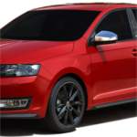 ΚΑΠΑΚΙΑ ΚΑΘΡΕΠΤΗ ΧΡΩΜΙΟΥ ΜΕΤΑΛΛΙΚΑ ΓΙΑ SKODA RAPID 4D 2013+ ΧΡΩΜΙΟ ΜΕΤΑΛΛΙΚΑ