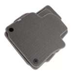 Πατάκια μοκέτα για Vw Golf 5 / Golf 6 / Jetta (2005-2011)  γκρι με στρόγγυλα κουμπώματα - 4τμχ.