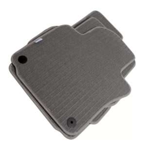 Πατάκια μοκέτα για Vw Golf 5 / Golf 6 / Jetta (2005-2011)  γκρι με στρόγγυλα κουμπώματα – 4τμχ.