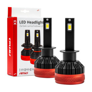 ΛΑΜΠΕΣ LED H1 9-16V 92W 6.500K 9900lm CANBUS ΜΕ ΑΝΕΜΙΣΤΗΡΑΚΙ X3 SERIES AMIO – 2ΤΕΜ.