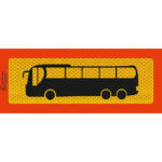 Πινακίδα Αυτοκόλλητη 3M Λεωφορείο Τριαξονικό 50x20cm 1Τμχ