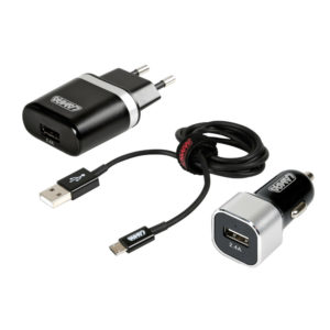 ΦΟΡΤΙΣΤΗΣ ΑΝΑΠΤΗΡΑ 12/24V 3 ΣΕ 1 ΜΕ ΠΡΙΖΑ 230V + 1 MICRO USB 2400mA ΜΕ ΚΑΛΩΔΙΟ 100cm SILVER LINE LAMPA – 1 TEM.