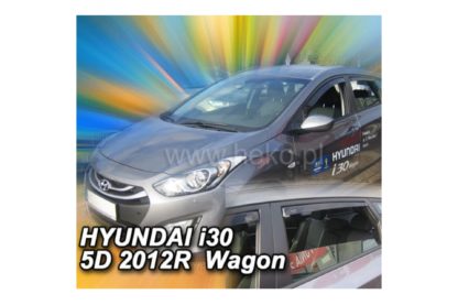 HYUNDAI I30 5D STATIONWAGON 02/2012-2017 ΣΕΤ ΑΝΕΜΟΘΡΑΥΣΤΕΣ ΑΥΤΟΚΙΝΗΤΟΥ ΑΠΟ ΕΥΚΑΜΠΤΟ ΦΙΜΕ ΠΛΑΣΤΙΚΟ HEKO - 4 ΤΕΜ.