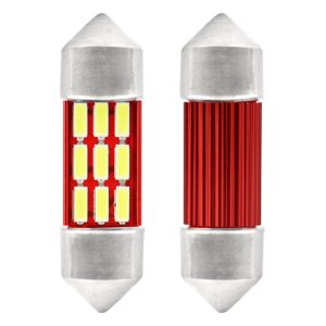 ΛΑΜΠΑΚΙΑ ΠΛΑΦΟΝΙΕΡΑΣ 31mm 12V 5.600K 12xSMD 4014 LED CAN-BUS  AMIO – 2 ΤΕΜ.