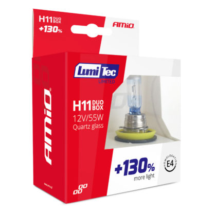 H11 12V 55W PGJ19-2 LUMITEC LIMITED +130% UP TO 40m AMIO - 2 ΤΕΜ.