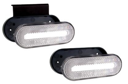 ΦΩΣ ΟΓΚΟΥ ΦΟΡΤΗΓΟΥ LED ΛΕΥΚΟ ΟΒΑΛ 10-30V 124x49x22mm ΑΔΙΑΒΡΟΧΟ OM-01-W AMIO 1ΤΕΜ.