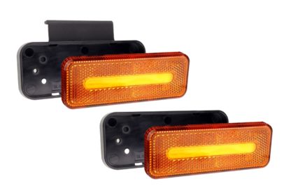 ΦΩΣ ΟΓΚΟΥ ΦΟΡΤΗΓΟΥ LED ΠΟΡΤΟΚΑΛΙ 10-30V 124x49x22mm ΑΔΙΑΒΡΟΧΟ OM-02-O AMIO 1ΤΕΜ.